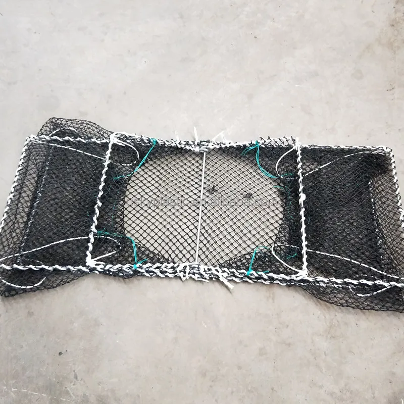 High Quality Aquaculture Traps 60*43*22cm/90*60*30cm Square Crayfish Trap Spring Crab Cage Fish Trap