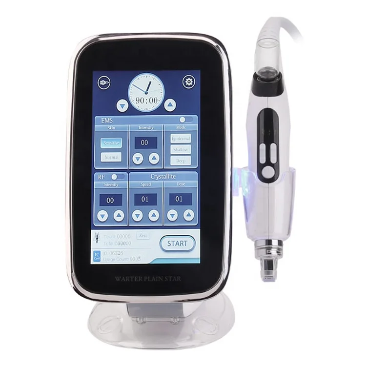  Новая неинвазивная мезотерапия без игл для подтяжки кожи RF EMS нано сыворотка мезоинжектор