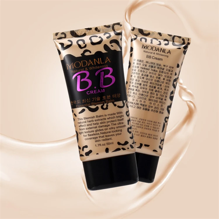 Korean Cosmetics Face Makeup Liquid Foundation BB Whitening Cream Private Label Full-coverage Foundation Private Label