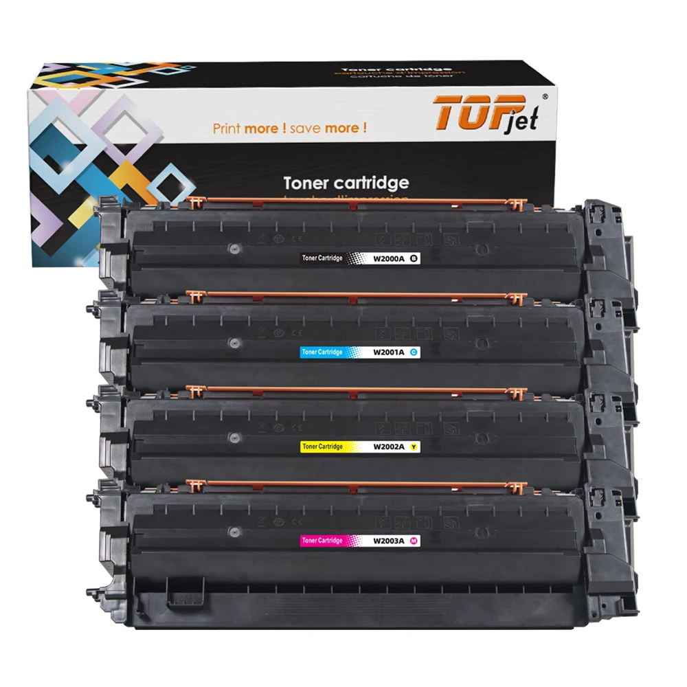 Topjet W2000X W2001X W2002X W2003X 658X цветной тонер-картридж совместим для лазерного принтера HP Color LaserJet M751dn 751n