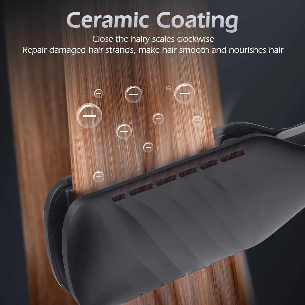 Hair Styling Tools Custom 2 in 1 Flat Irons Duet Style Hot Air Styler Hair Straightener Hair Dryer Iron Wide iron