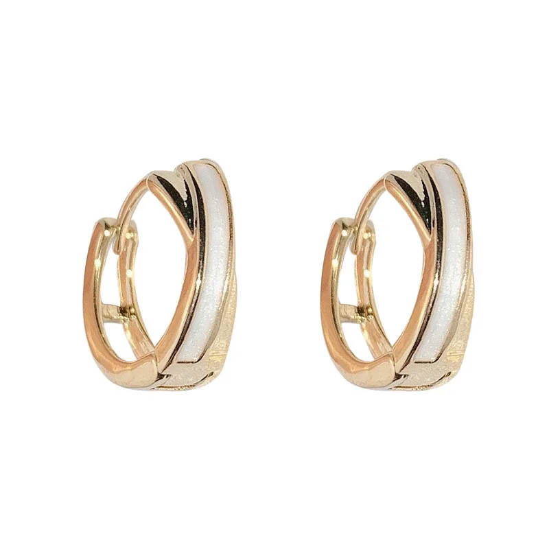 2022 Hot Sale Korean Earrings 925 Silver Simple Temperament Exquisite Sexy Jewelry Gift Gold Hoop Earrings
