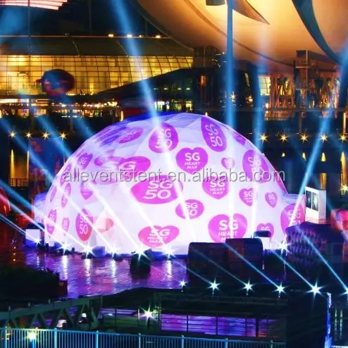 Steel structure geodesic dome kit tents for outdoor events