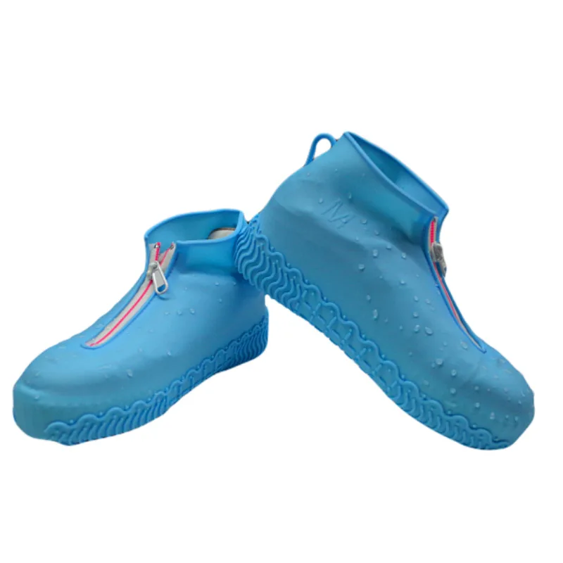 Hot Sale Adult Zip Up Non Slip Rain Walking Waterproof Kids Shoes Wholesale Silicon Rain Boots Shoes 2023