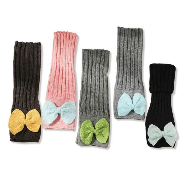 High Quality Plain Women Knitted Gloves Mitten Hollow-out Long Woolen Gloves With Half Fingers Winter Gloves