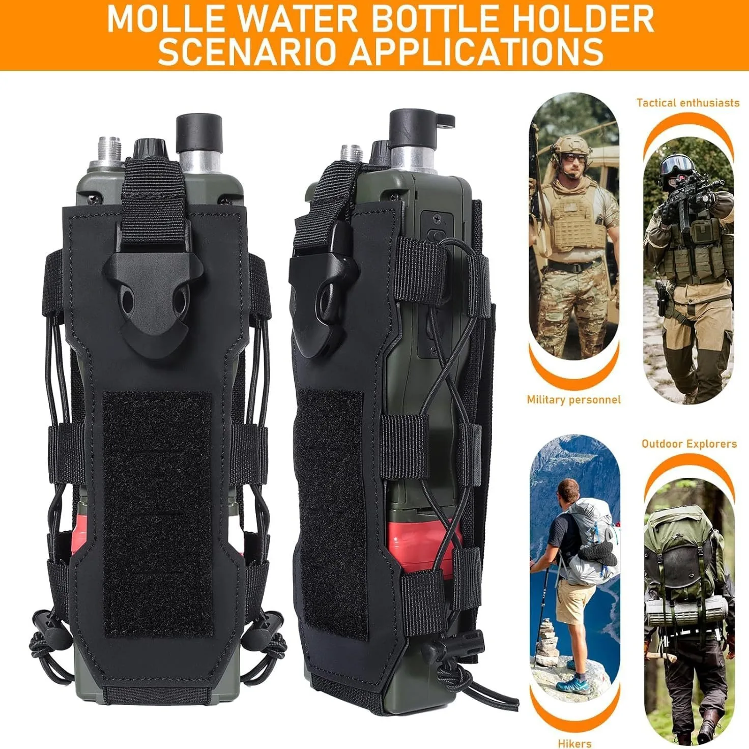 Outdoor cycling water bag Water set walkie-talkie combination belt bag Fan hanging water bottle  Bag manufacturer direct sales