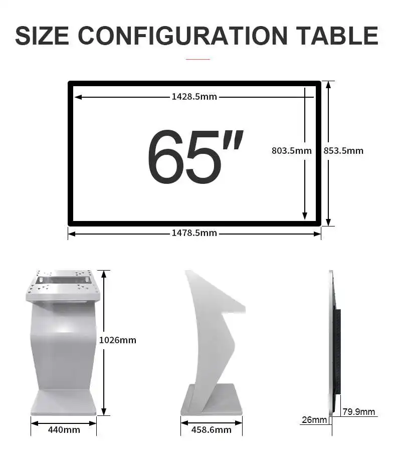 Self-Service Touch Public 32 43 50 55 inch Touch Screen Kiosk Interactive Information Smart Kiosk Self Service Kiosk