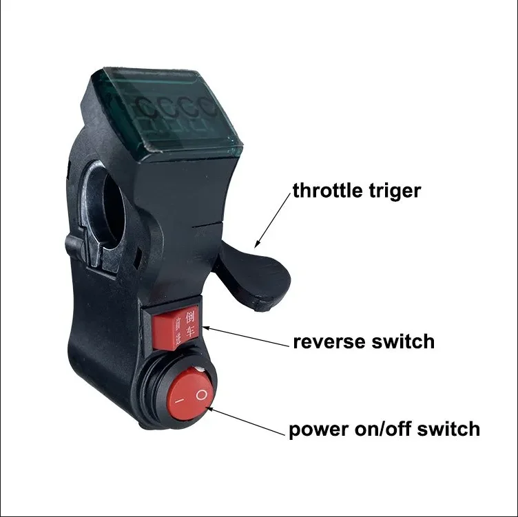 M 10 inch 48v 600w  80nm Dual controller with thumb throttle and multi function switch wheelbarrow kit
