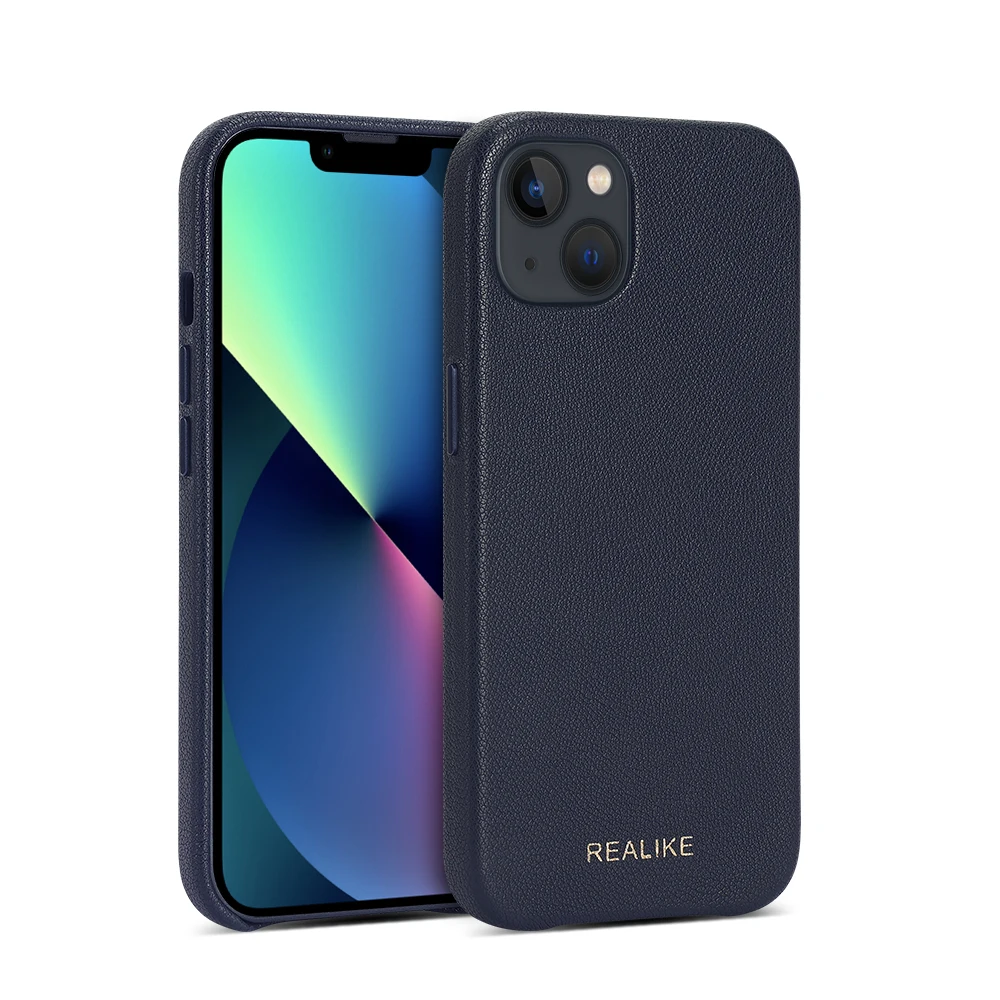 Customized Logo New Design Vegan Pebble Striped Leather Mobile Phone Bags & Cases For iPhone 13 with Independent metal button