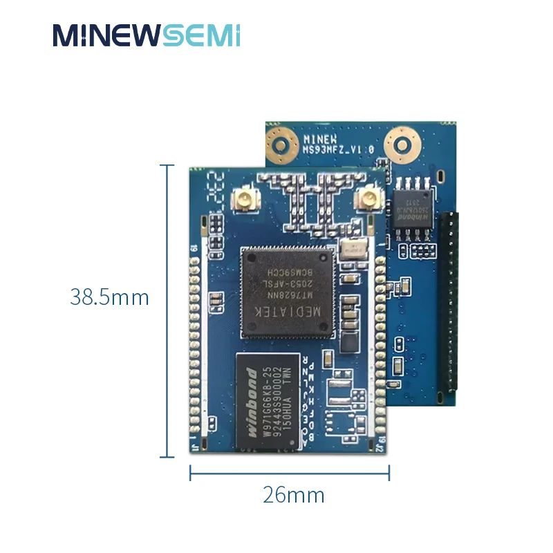Модуль WIFI-MS93MFZ маршрутизатора AP MT7628NN SoC USB, I2C, UART для ретранслятора Wi-Fi, шлюза, IP-камеры, Smart Homea