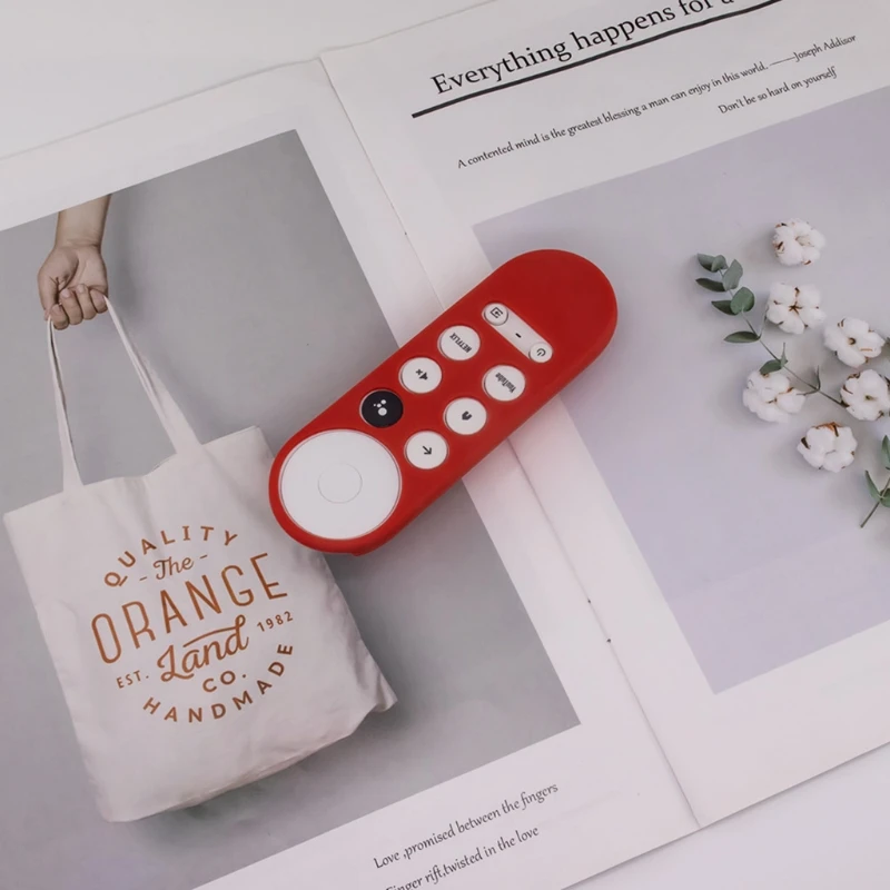 Dustproof Soft Silicone Case Protective Cover for Google Chromecast TV 2020 Voice Remote Control