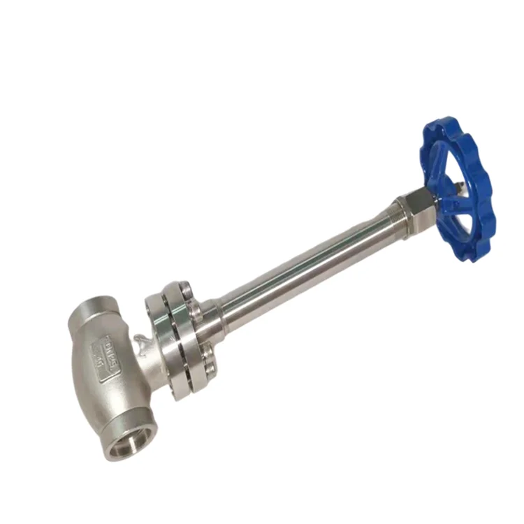 Manufacturer stainless steel cryogenic pressure control valve low temperature stop valve for LNG, LN2, LO2