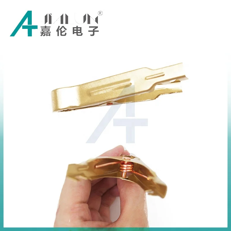 JIALUN 80MM 50A Safety Black Red Alligator Clips PVC Insulated Crocodile Battery Clips