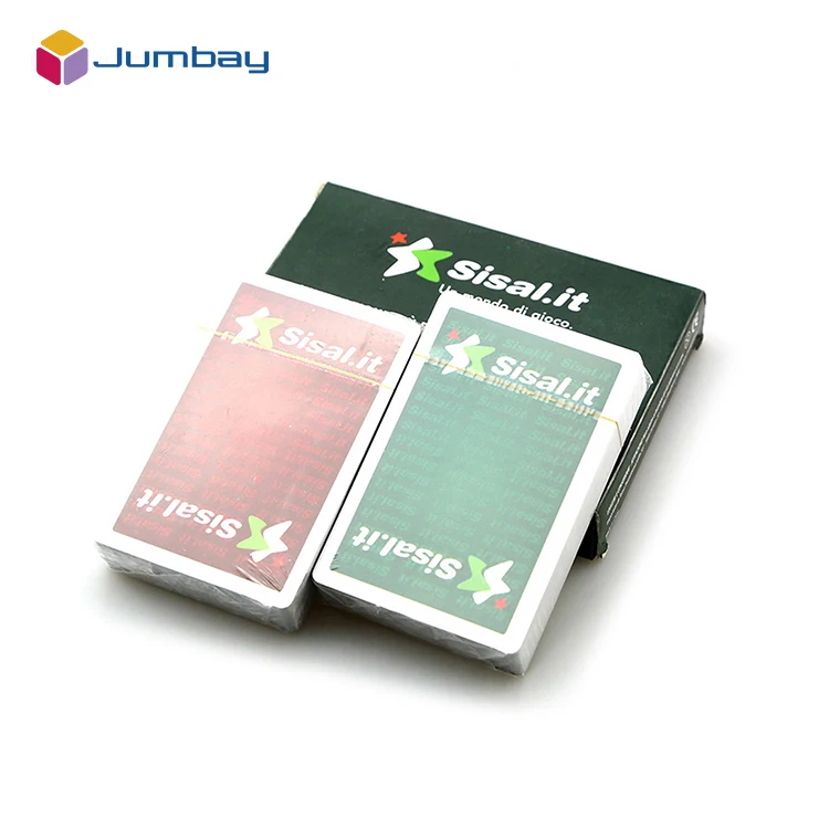 Good quality double deck best selling brand poker cards advertising poker type logo playing cards