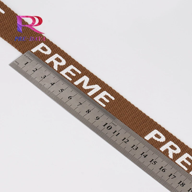 Wholesale 2CM polypropylene jacquard woven belt customized pet tow rope luggage clothing accessories jacquard woven belt