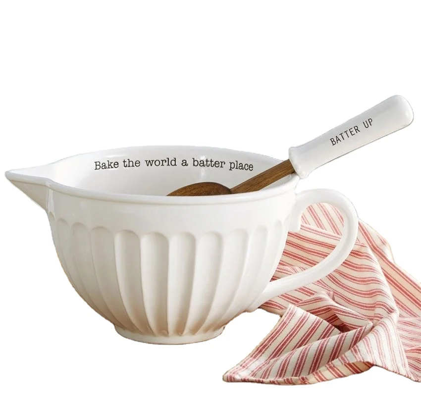 Смешивание продуктов из белого риса, фруктов, салата, супа, фарфора, керамическая чаша, подарочный набор