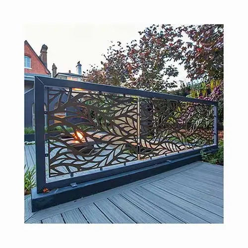 Индивидуальная лазерная резка металла, декоративное наружное облицовочное украшение, садовый алюминиевый забор