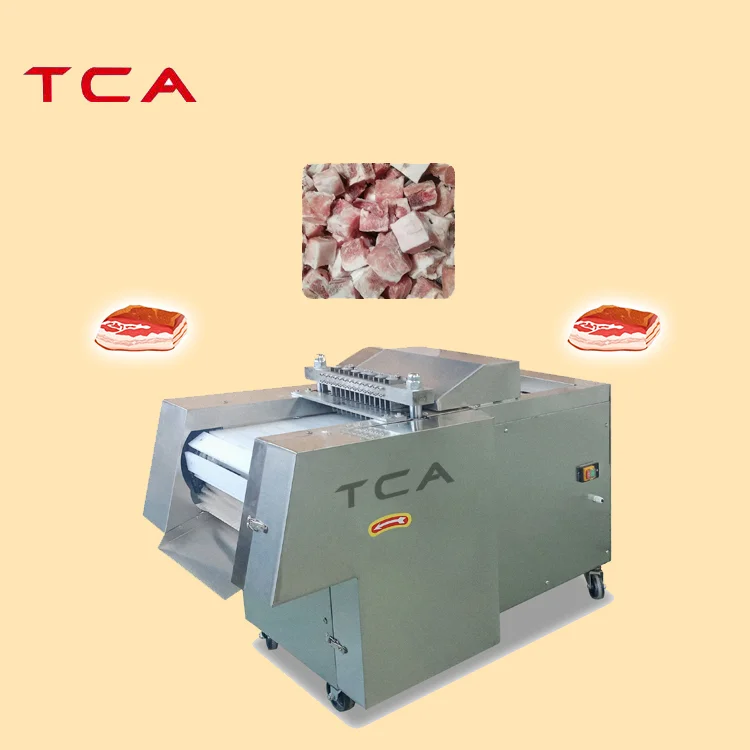 TCA XINDAXIN Industrial Hot Sale Chicken Duck Rib Fresh Frozen Meat Cube Cutting Machine
