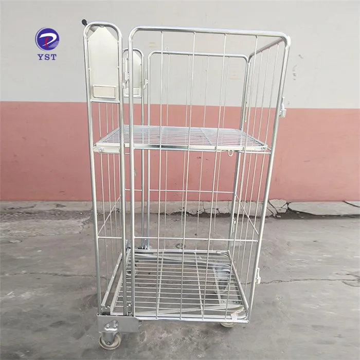  wire mesh roll container for warehouse heavey dudty