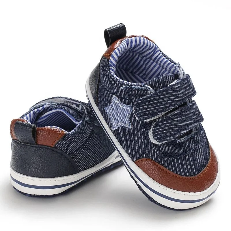 Denim Infant Boys Wholesale Sports Toddler Baby Shoes For Walker