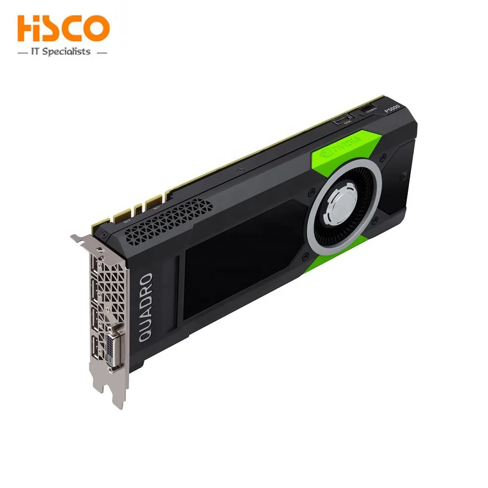 Для NVIDIA Квадро P5000 VCQP5000-PB 16GB 256-bit GDDR5X PCI Express 3 0x16 во весь рост видеокарта установки