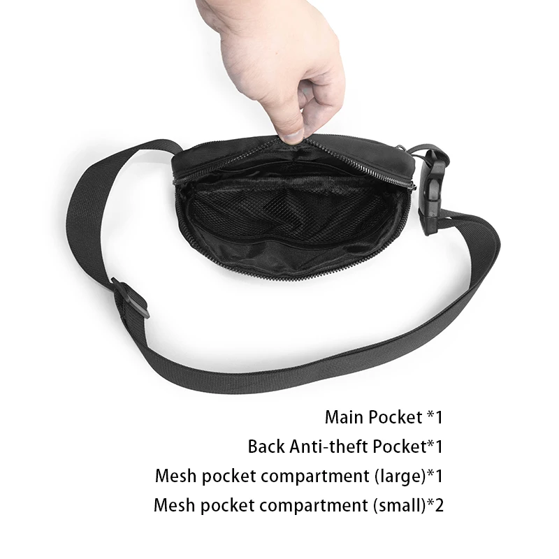 Wholesale Unisex Everywhere Mini Nylon Belt bag for walking sports travel