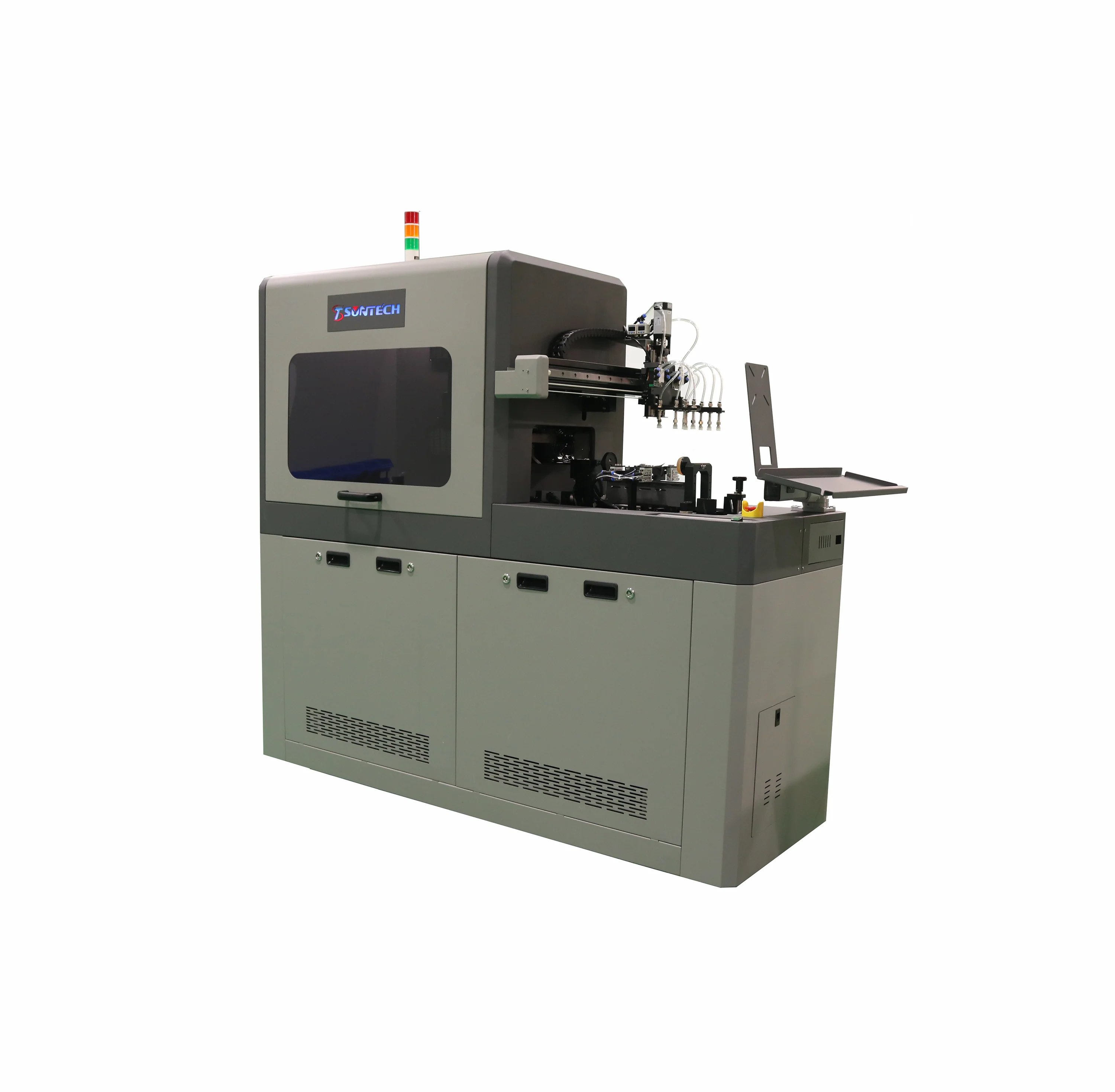Suntech Semi-automatic high speed bottle label printer, professional cylinder printer