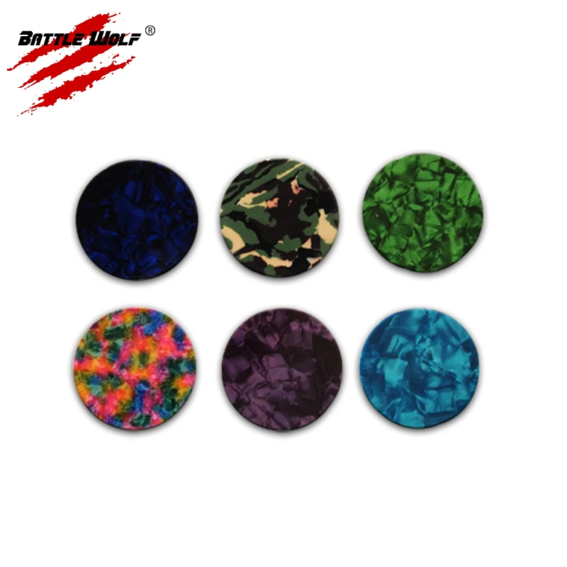 Different Thickness and Color Round Circle Shape Celluloid Guitar Picks