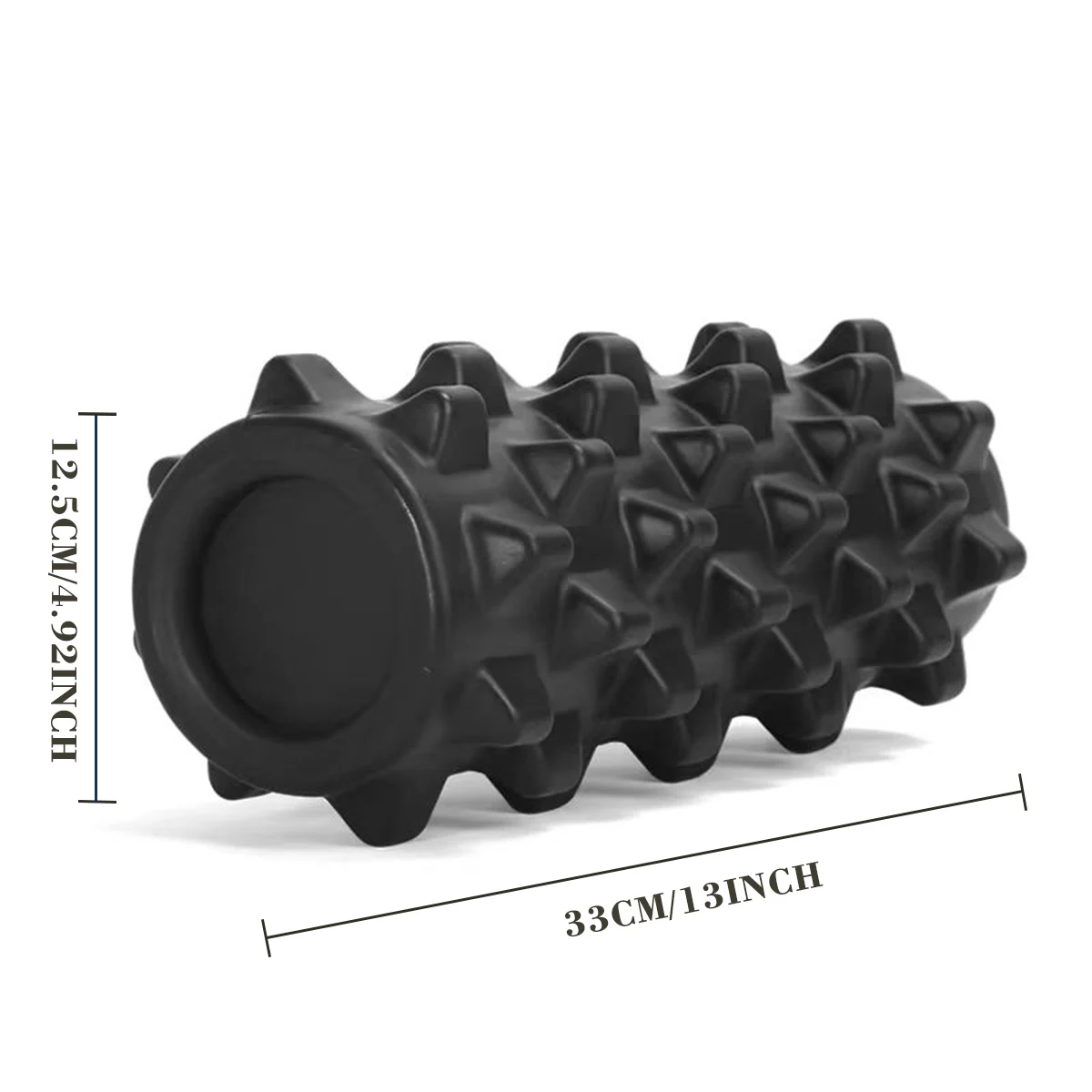 High-Density Foam Roller for Fitness Yoga & Massage Solid PVC Shaft Portable Muscle Release Exercise Tool EVA Materials