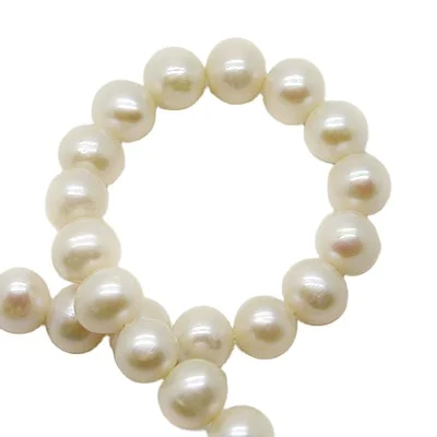 Wholesale natural cultured freshwater white/pink/purple oval round potato pearls in all sizes for elegant jewelry making