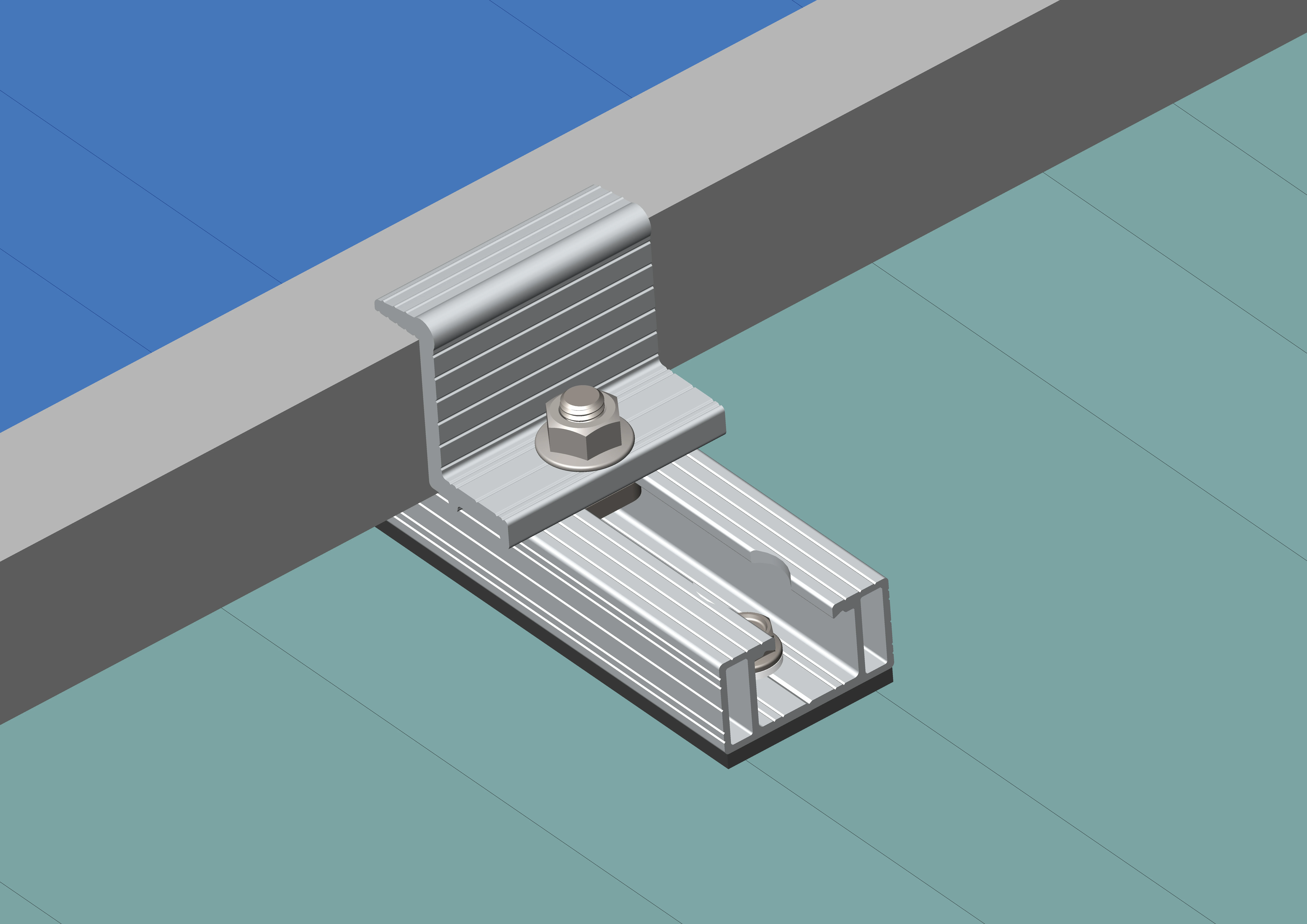 CE certificate solar panel aluminum mounting pv mini rail