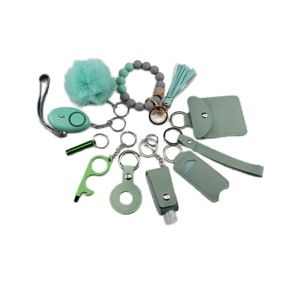 Self Defense Security KeychainSafety Keychain Full Set Set with Personal Alarm Protective Keychain Accessories for Women Girls