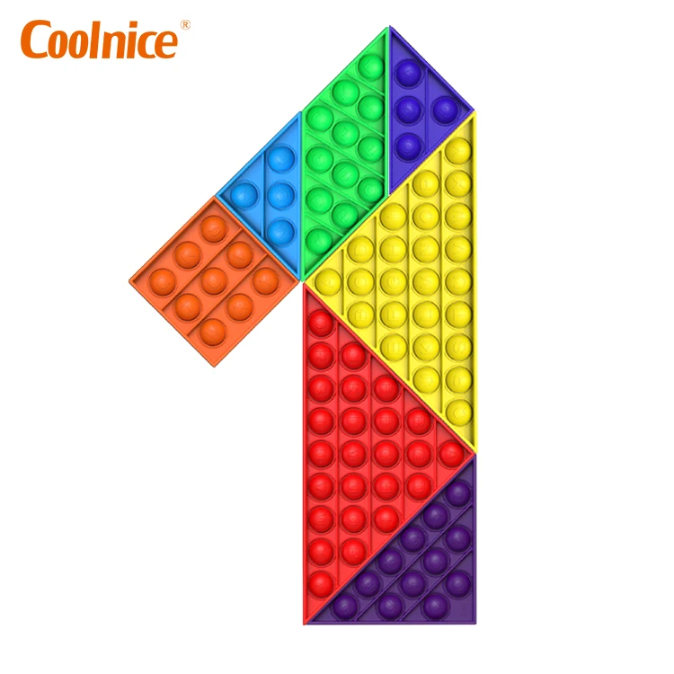 Лидер продаж 2021 Amazon Веселая головоломка красочная помогает восстановить эмоции силиконовая пузырьковая игрушка