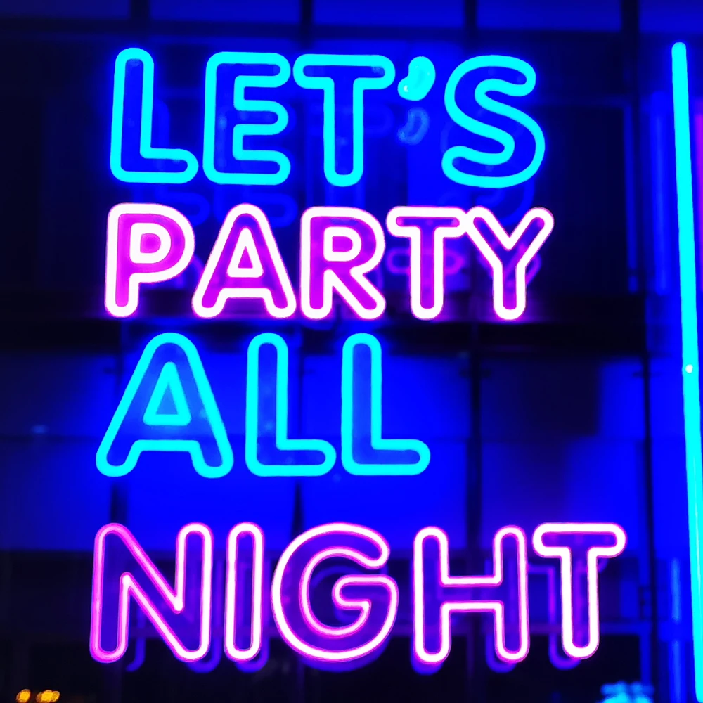 High quality 12v 24v rgb  Custom Electronic Neon Signs For  Bars Clubs Or Wedding