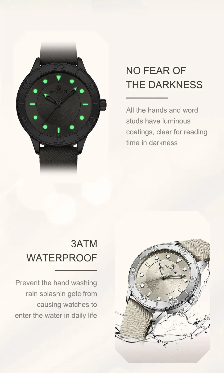 Fashion Women Wristwatch Hot Sale NAVIFORCE 5020 Luminous Luxury Waterproof Watches Girlfriends Birthday Gift Quartz Lady Watch
