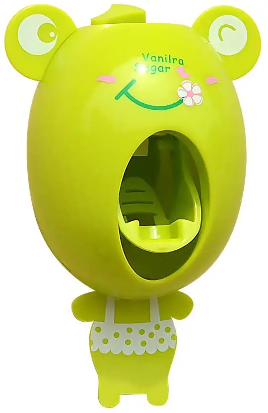 Dropshipping Bathroom Wall Mounted Automatic  Children Kids Family Cartoon Animal  Dispenser Toothpaste Squeezer