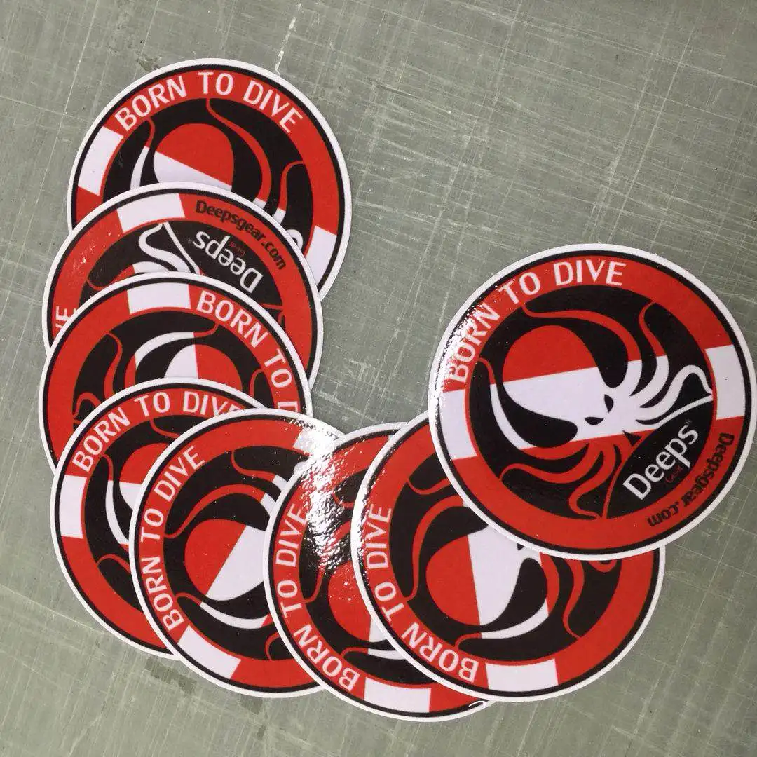 Высекающие высококачественные УФ-стойкие виниловые наклейки на заказ, наклейки из ПВХ