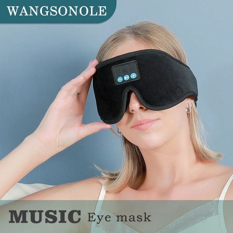 3d sleeping eye mask music Headband Sleep Headphones Wireless Sleeping Eye Mask for Side Sleepers