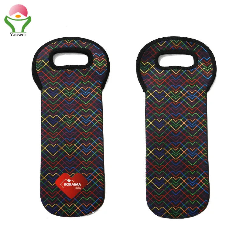 Newest promotional Beer Bottle Cooler Holder Carrier Neoprene wine bottle bag