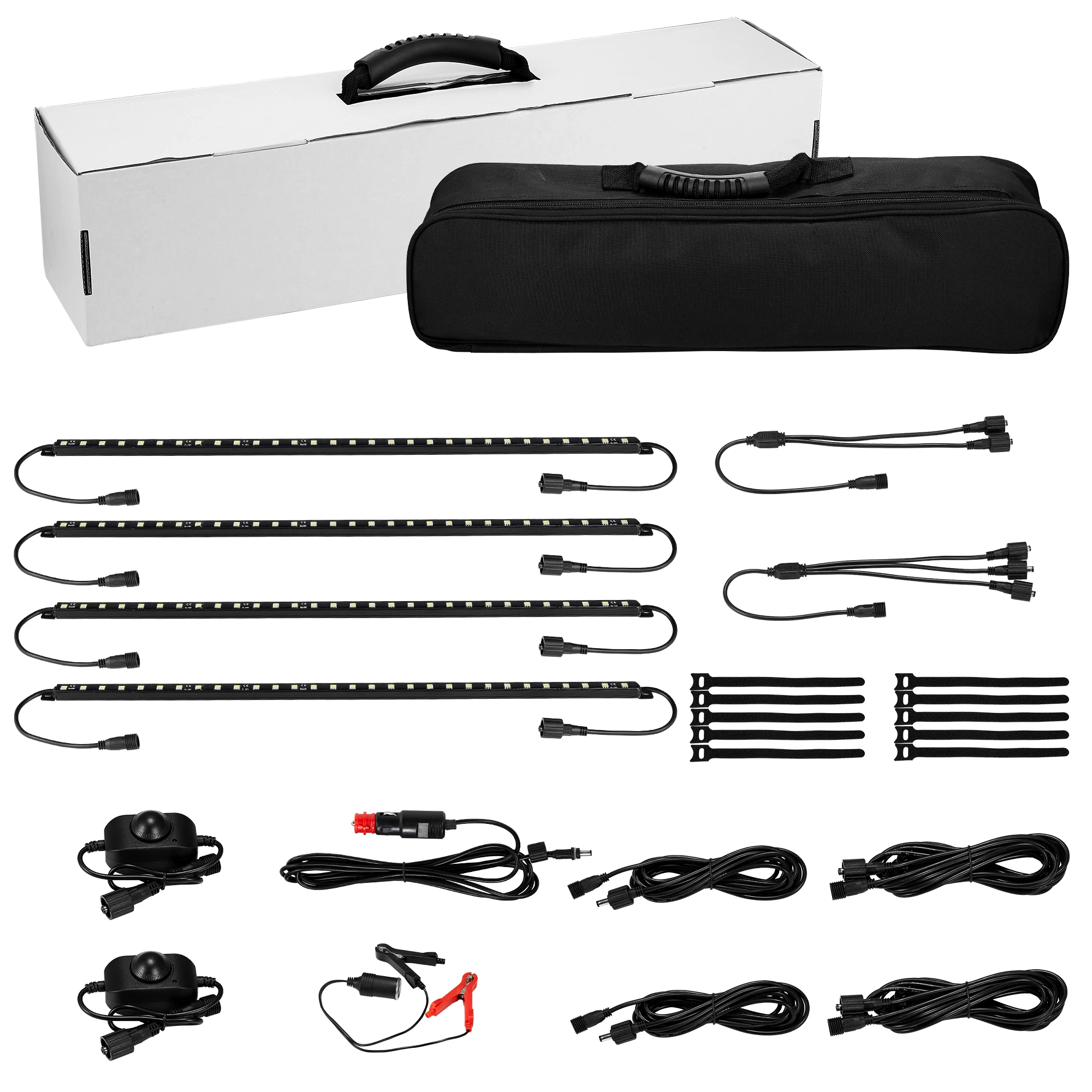 20 in  4 Bar DC12V high lumen 2700-6500K waterproof RF controls  led light kit for pop up tent