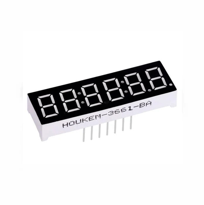 0.36 inch 4 bit Common Anode Digital Tube yellow LED Digit Display 7 Segment 0.36 inch