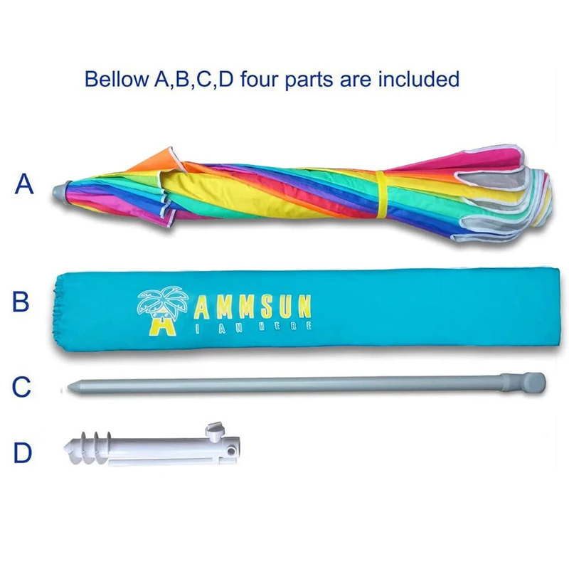 Sombrillas Playas 7.5 Foot Heavy Duty HIGH Windproof Beach Umbrella With Custom Logo 10FT Outdoor Garden Umbrellas Patio