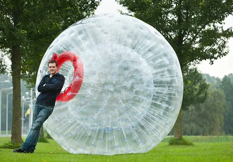 Alliance Giant outdoor inflatable TPU zorb ball track hamster ball race track for adult game