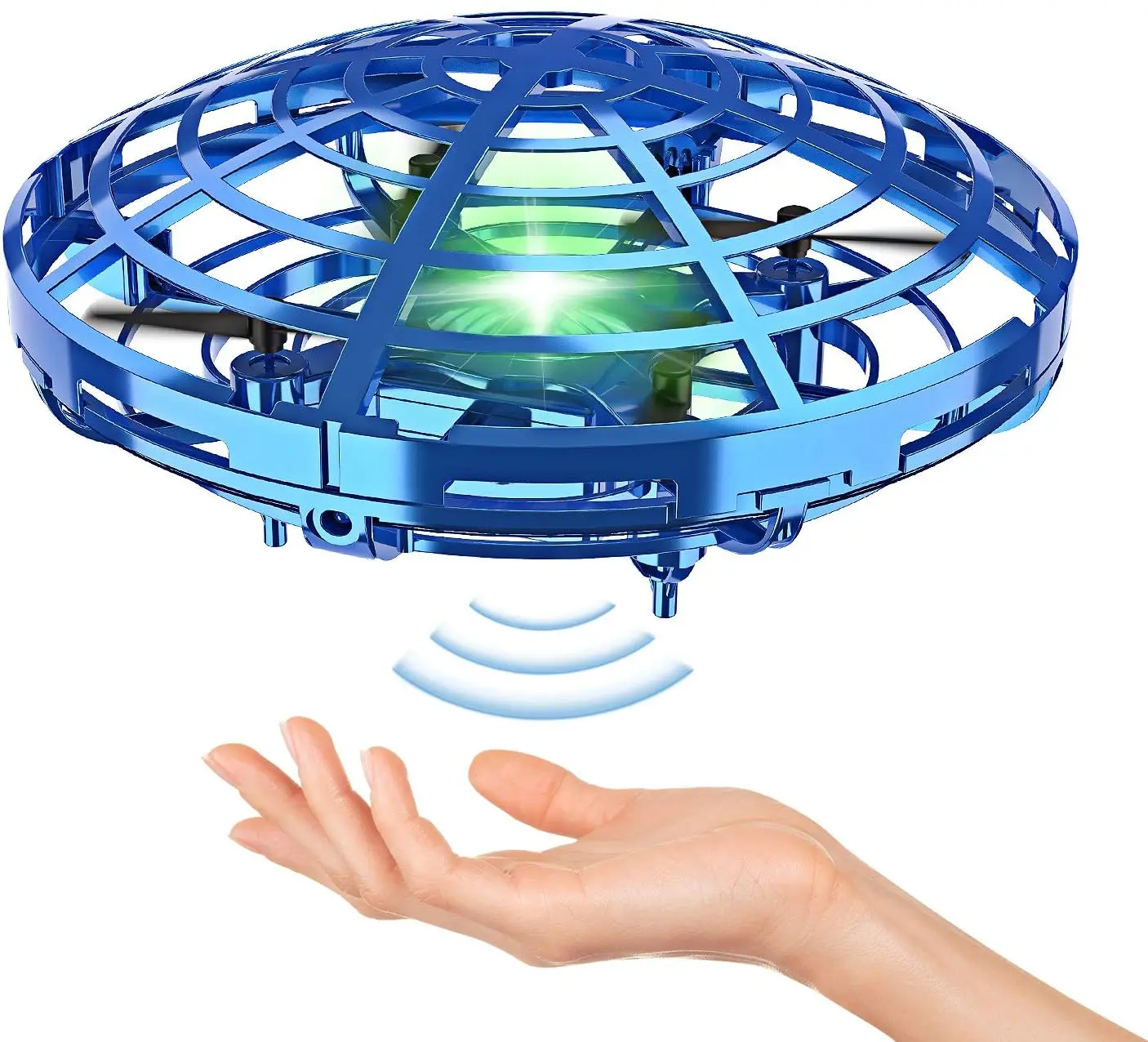  Amazon Hot Sale Hand Operated Mini USB Rechargeable Drone Toy Indrared Induction LED Light UFO Flying