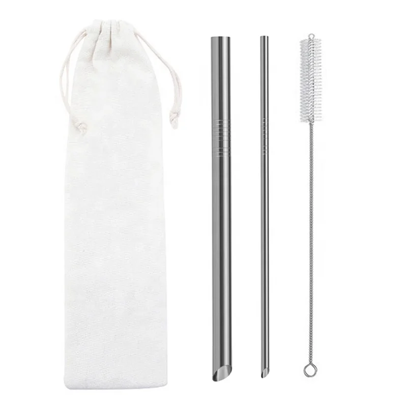 Металлическая соломинка Boba 12 мм коническая чайная из нержавеющей