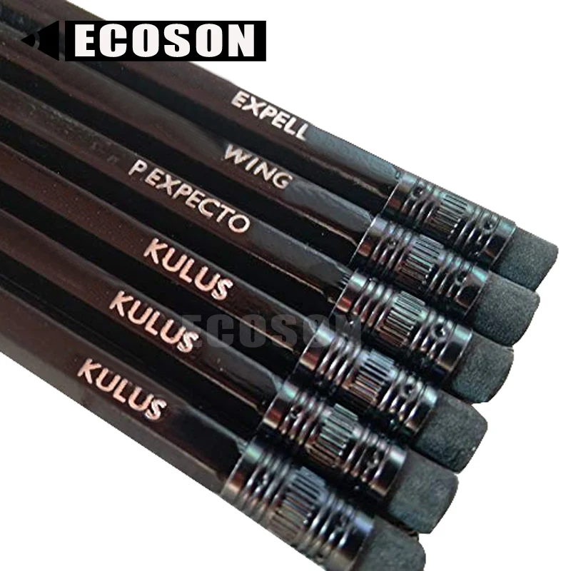 High Quality Matte Black Finish Silver Ferrule #2 HB Graphite Lead Hexagonal Sharpened Black Wood Pencil With Black Eraser Bulk