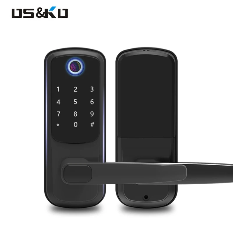 Wi-Fi-подключение tuya smart life app bt ttlock pin-система цилиндрический БЕСКЛЮЧЕВОЙ домашний дверной электронный