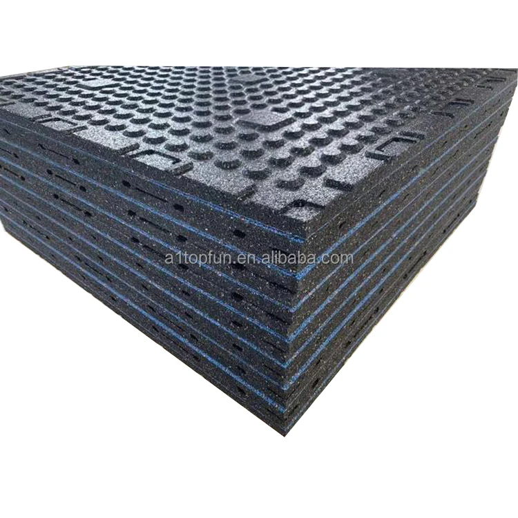 Fitness Gym Flooring Tiles Anti-slip Gym Rubber Flooring Shock Absorption Rubber Floor Mats Tiles Epdm Rubber Mat