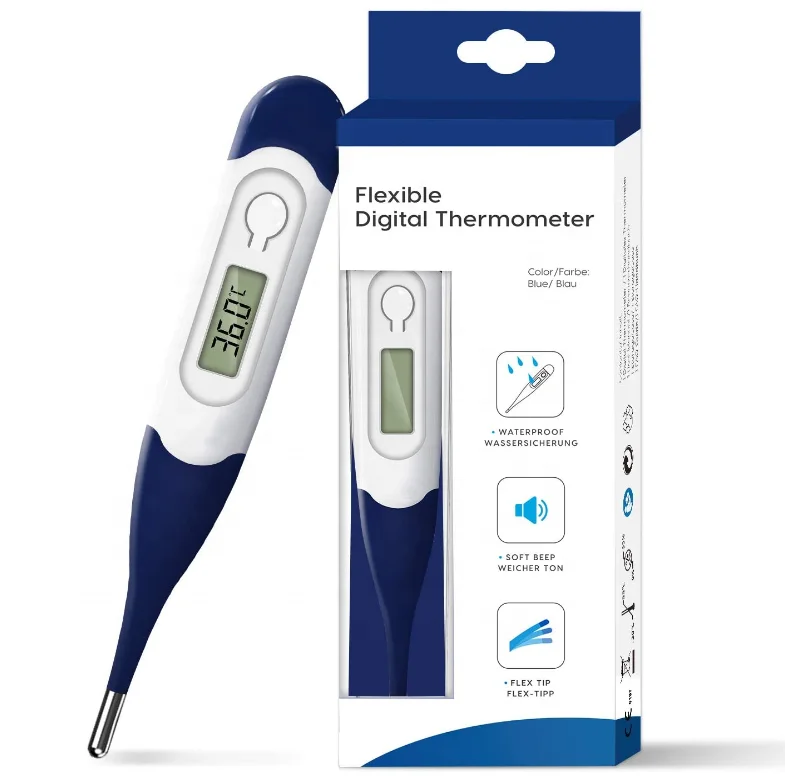 Digital Medical Clinical Thermometer for Adult, Accurate Fast Reading Oral Thermometer, With Fever Indicator Rectal Thermometer