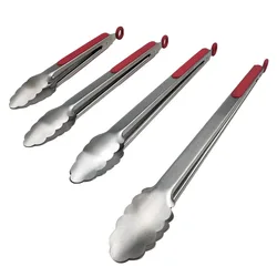 Factory direct BBQ barbecue clip Stainless steel food tongs